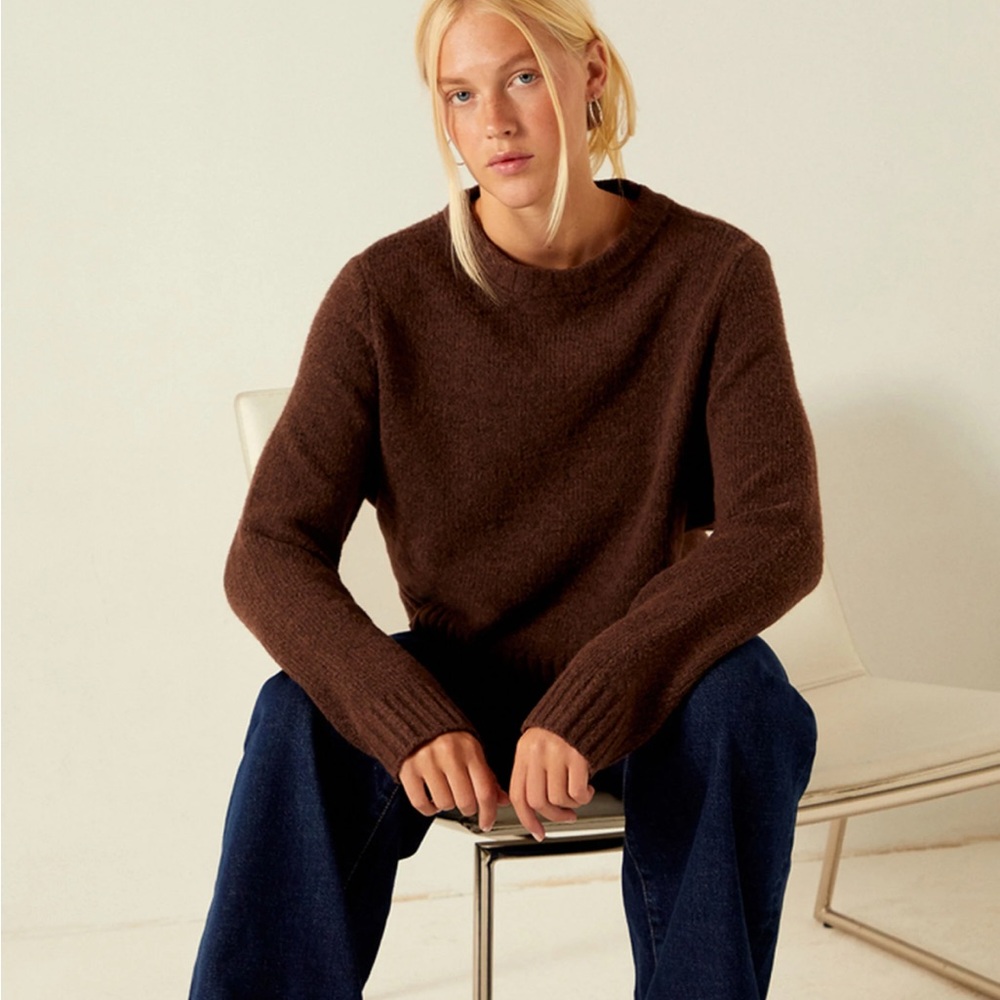 PacSun Brown Crew Neck Sweater